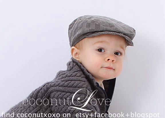 boys grey flat cap
