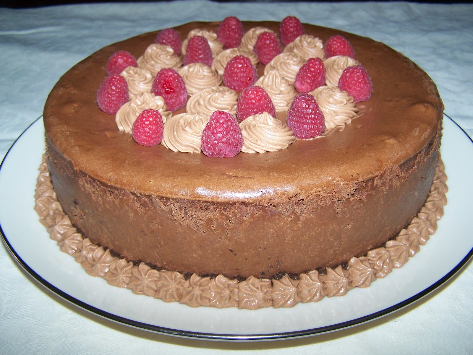 Dark Chocolate Truffle Cheesecake