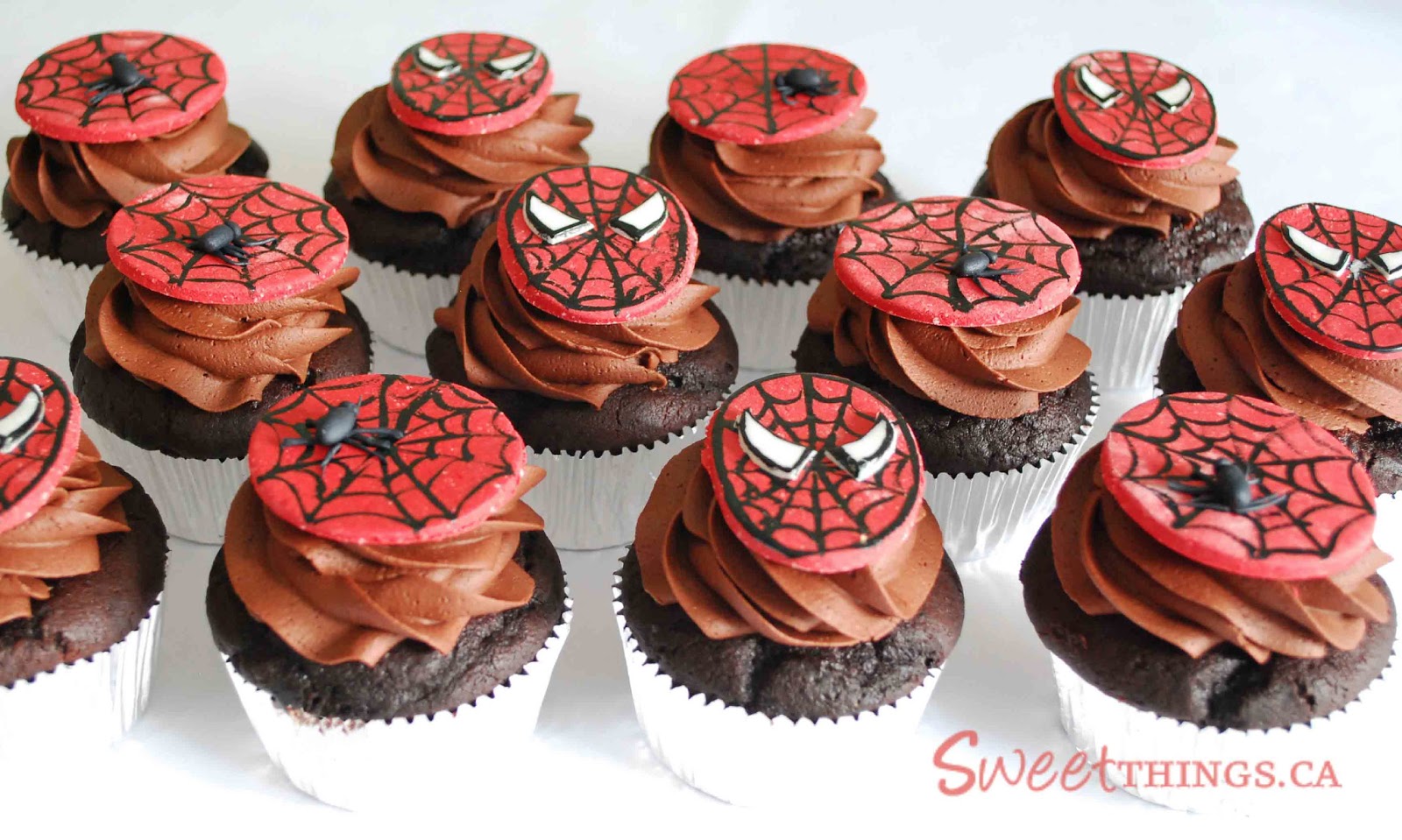 SweetThings Spiderman Cupcakes SweetThings Spiderman Cupcakes
