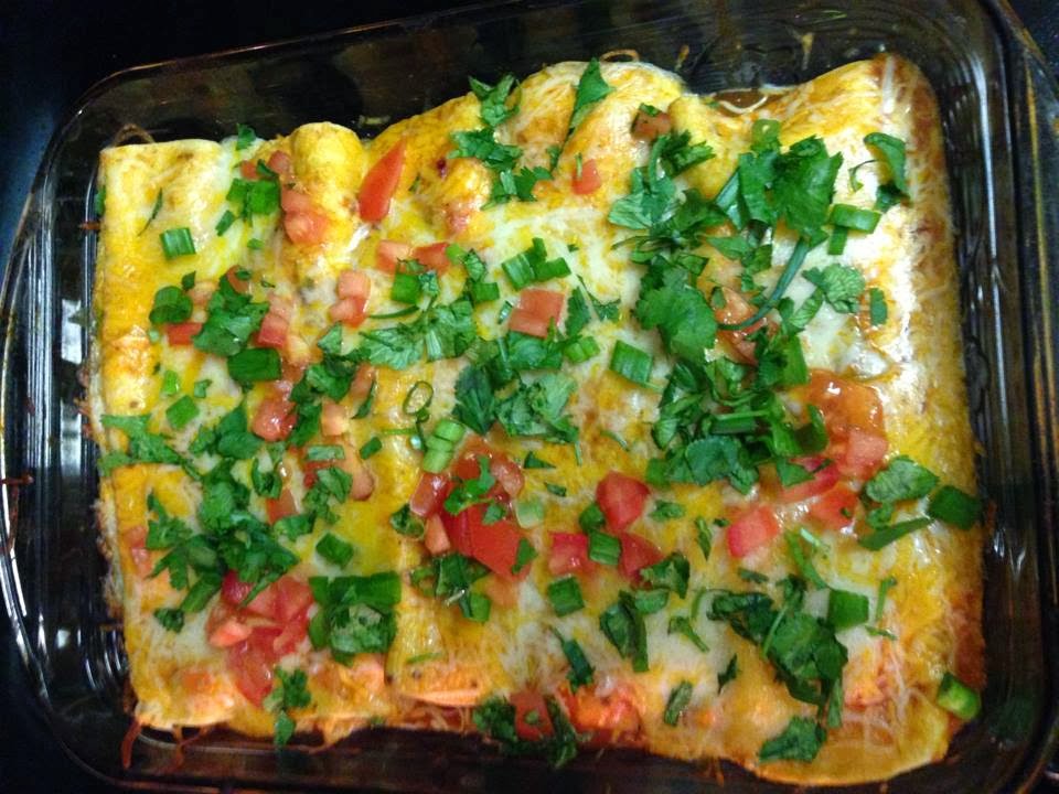 Sean's Food and Beer Blog Habanero IPA Chicken Enchiladas