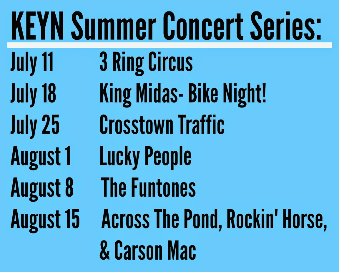 Wichita Area Events KEYN Friday Summer Concert Series July 11th