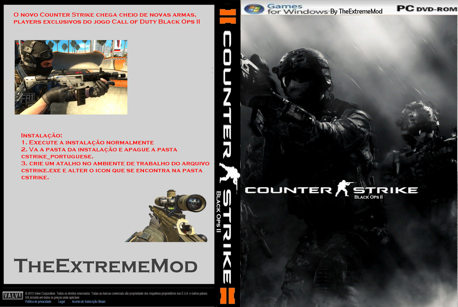 Mod Black Ops 2 para CS 1.6 [Counter Strike: Black Ops II] Capa+dvd+cs+bo2