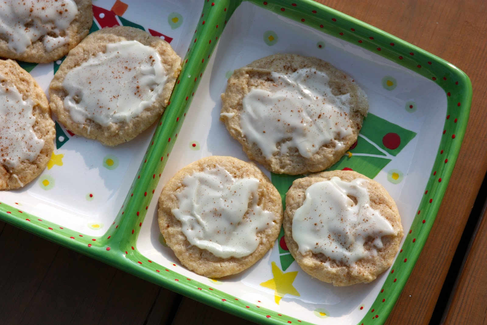 My Recipe Box Eggnog Cookies with Eggnog Glaze