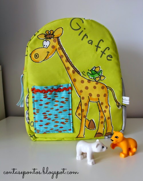 Mochila de criança em tecido Mochila de criança em tecido
