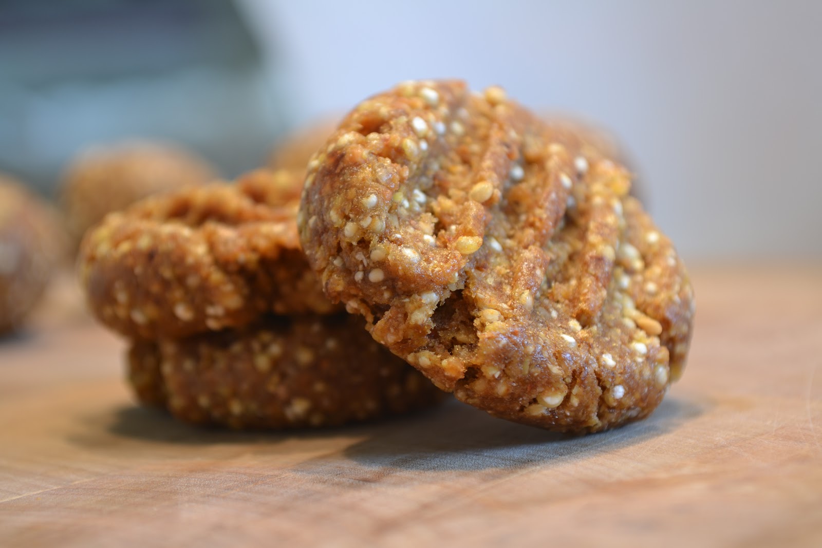 Just Add Cayenne Gluten Free NoBake Quinoa Almond Protein Cookies