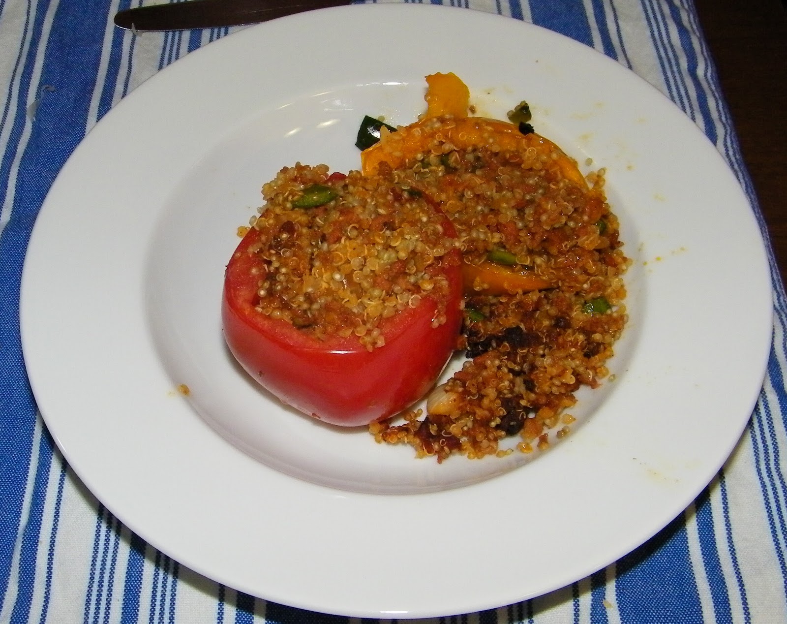 Costco Cuisine Peppers And Tomatoes Stuffed With Quinoa And Chorizo