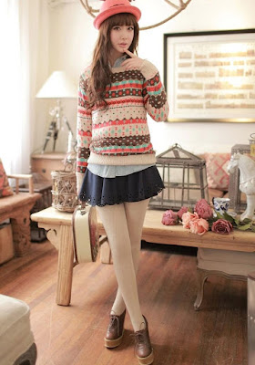 model baju musim dingin sweater korea cantik model baju musim dingin sweater korea cantik