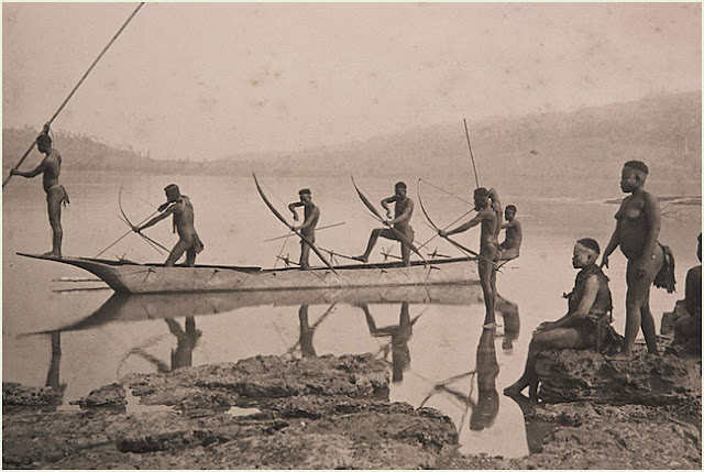 Andaman+Tribals+Fishing+-+Circa+1870