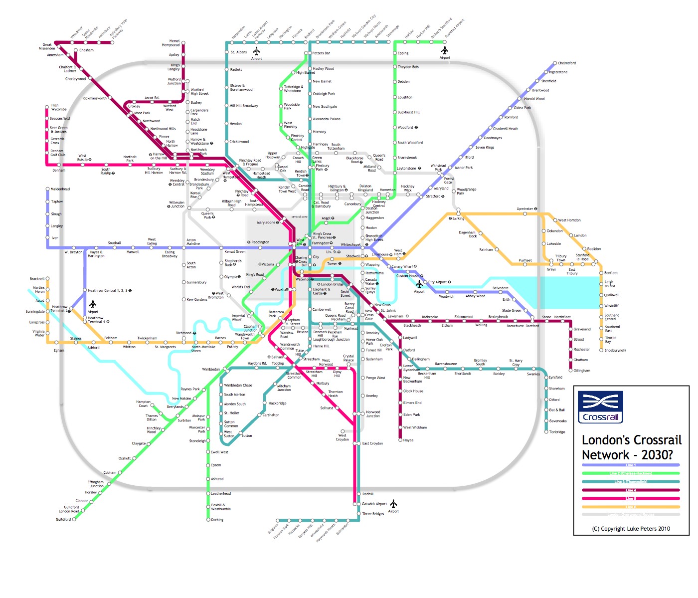 Crossrail Route Plan