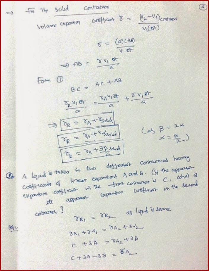 Expansion of Liquids IIT JEE and NEET Physics