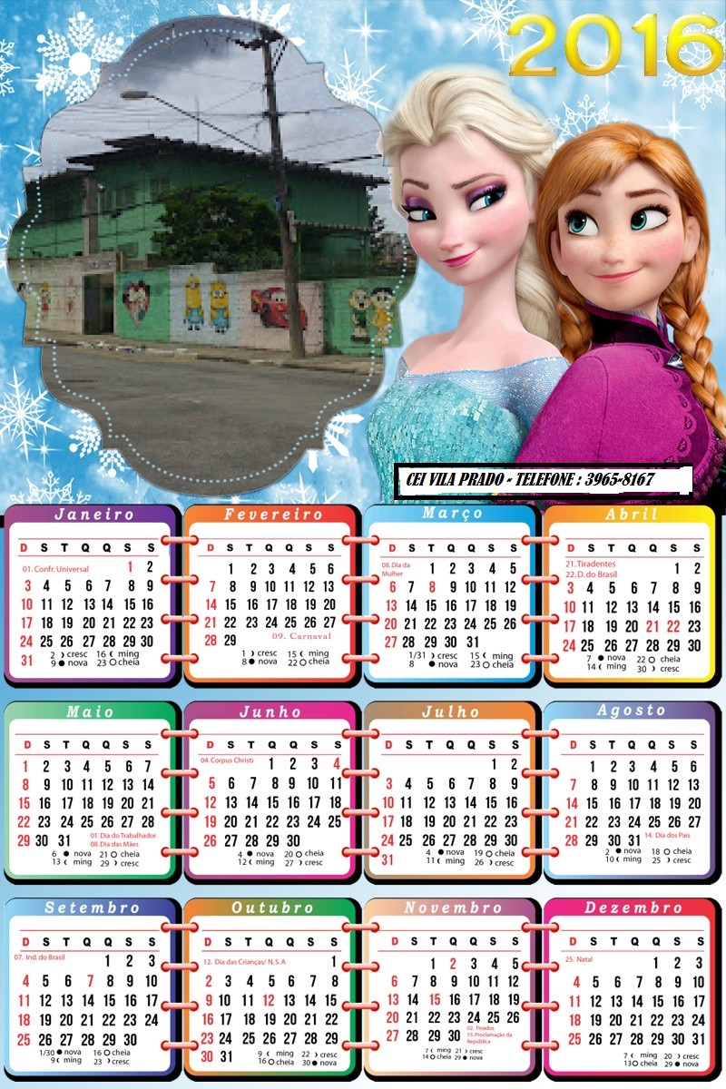 Calendário 2016