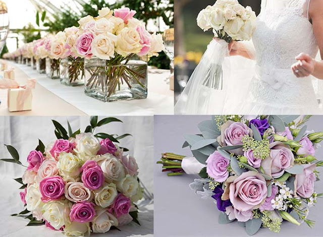 rose wedding flowers and wedding bouquets