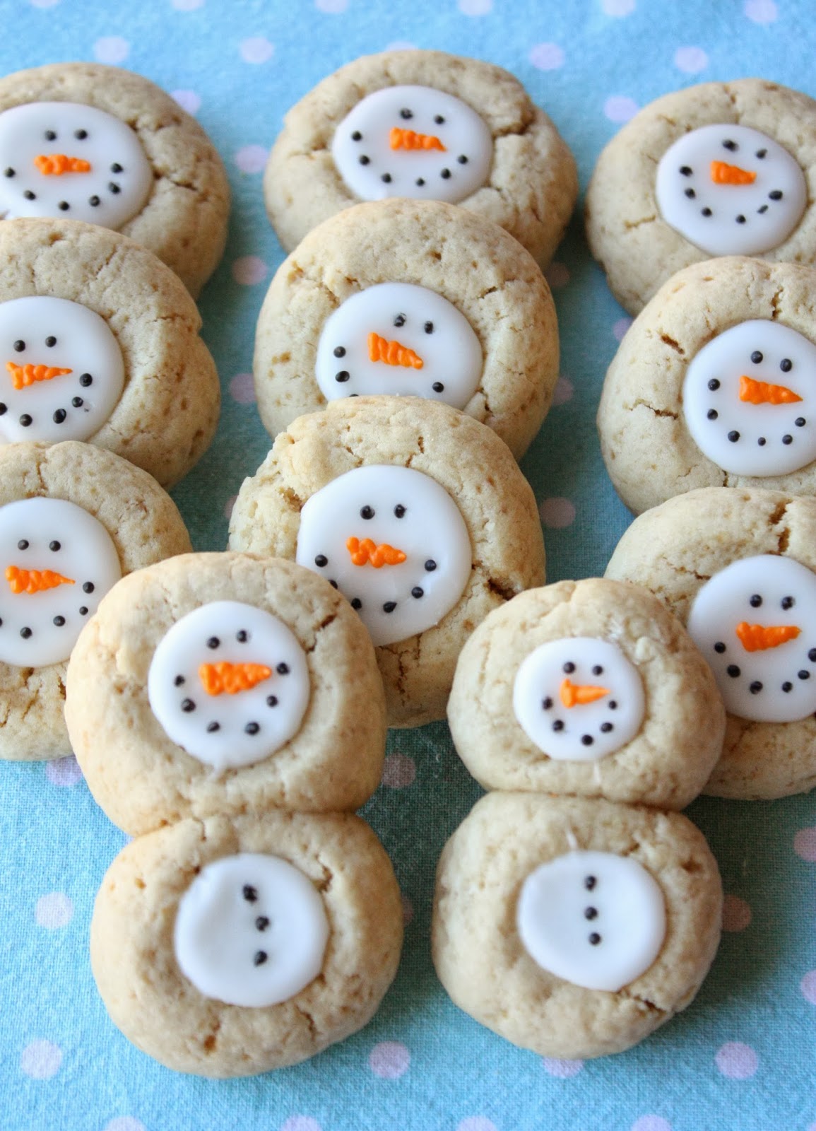 Thumbprint Snowman Cookies Recipe | In Katrina's Kitchen