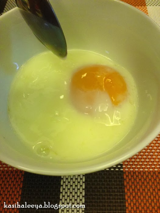 Separuh masak minit telur berapa Kalori Telur