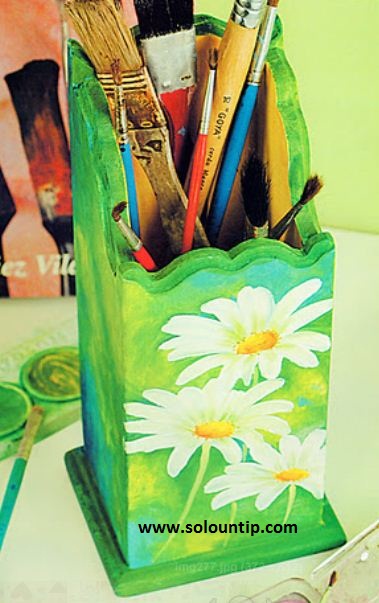 Manualidades pintando flores ~ Solountip.com