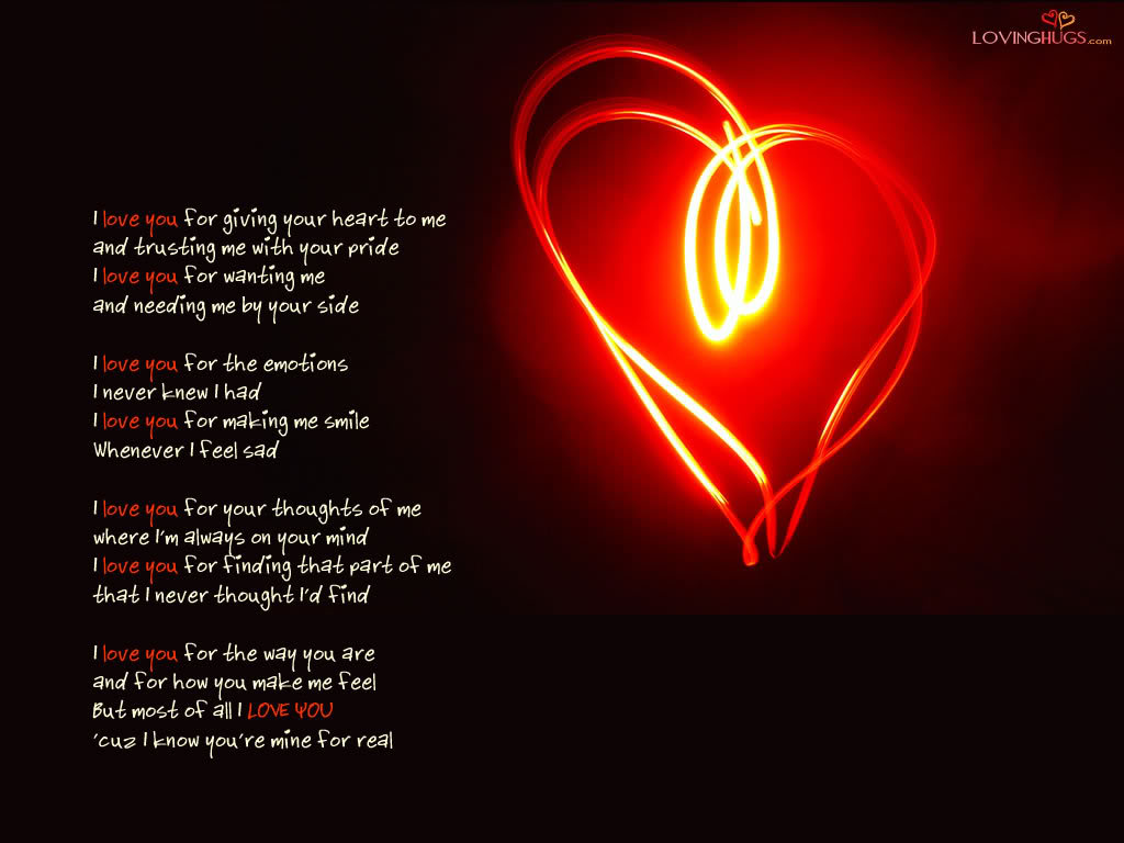 Free Wallpaper Dekstop I Love You Poem Wallpaper I Love You