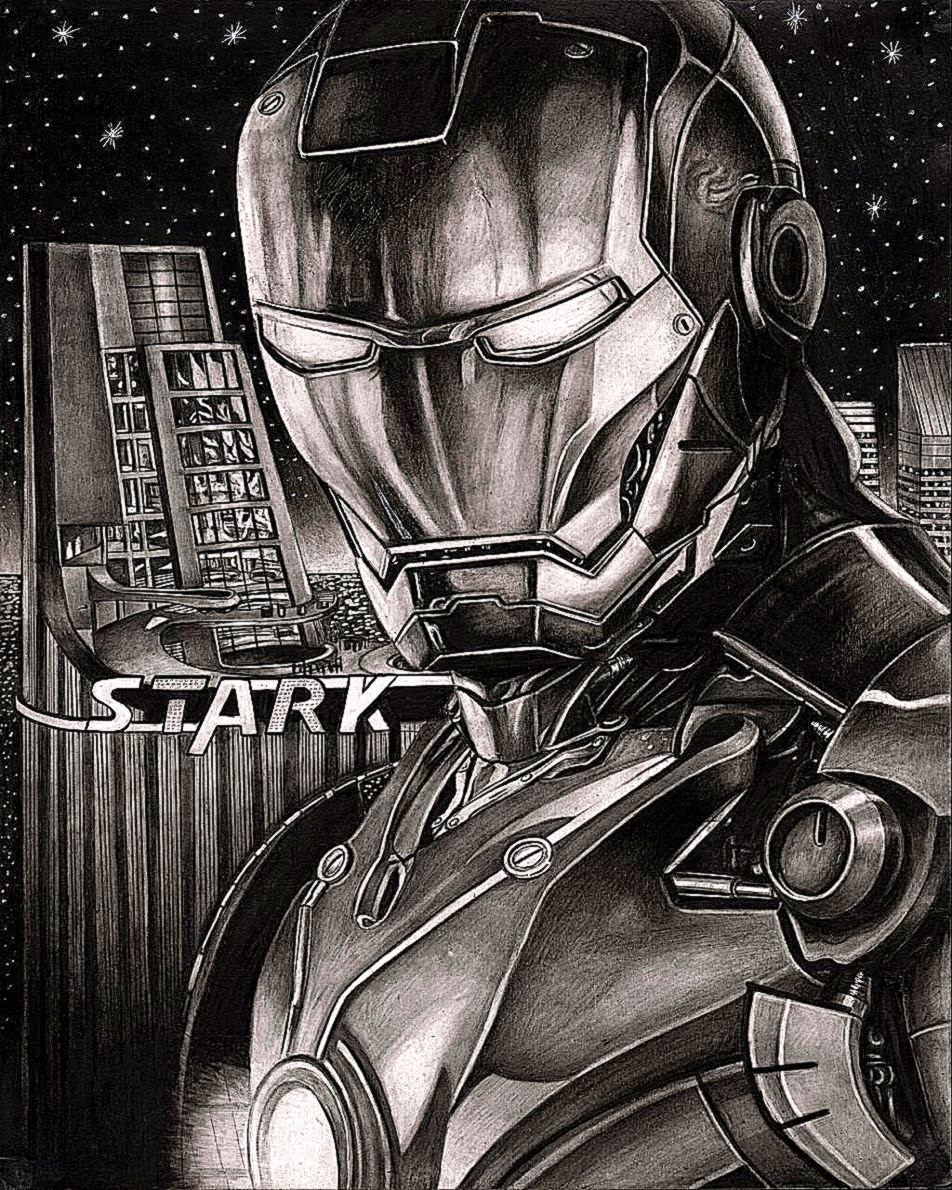 Robert Downey JR 39Iron Man 339 graphite drawing by Pen Tacular Robert Downey JR 39Iron Man 339 graphite drawing by Pen Tacular