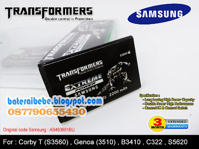 Baterai Double Power Samsung Transformer AB463651BU