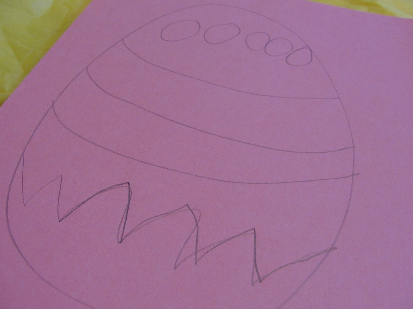 Simple Tissue Paper Easter Egg