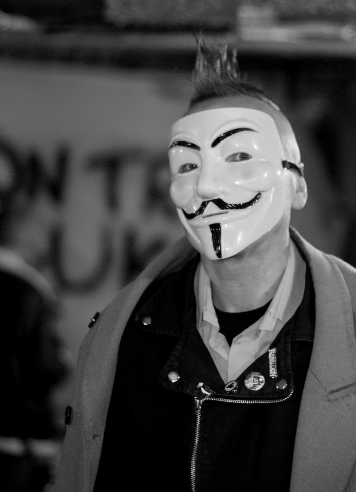 Outside The Click Weekend in Black and White Mask