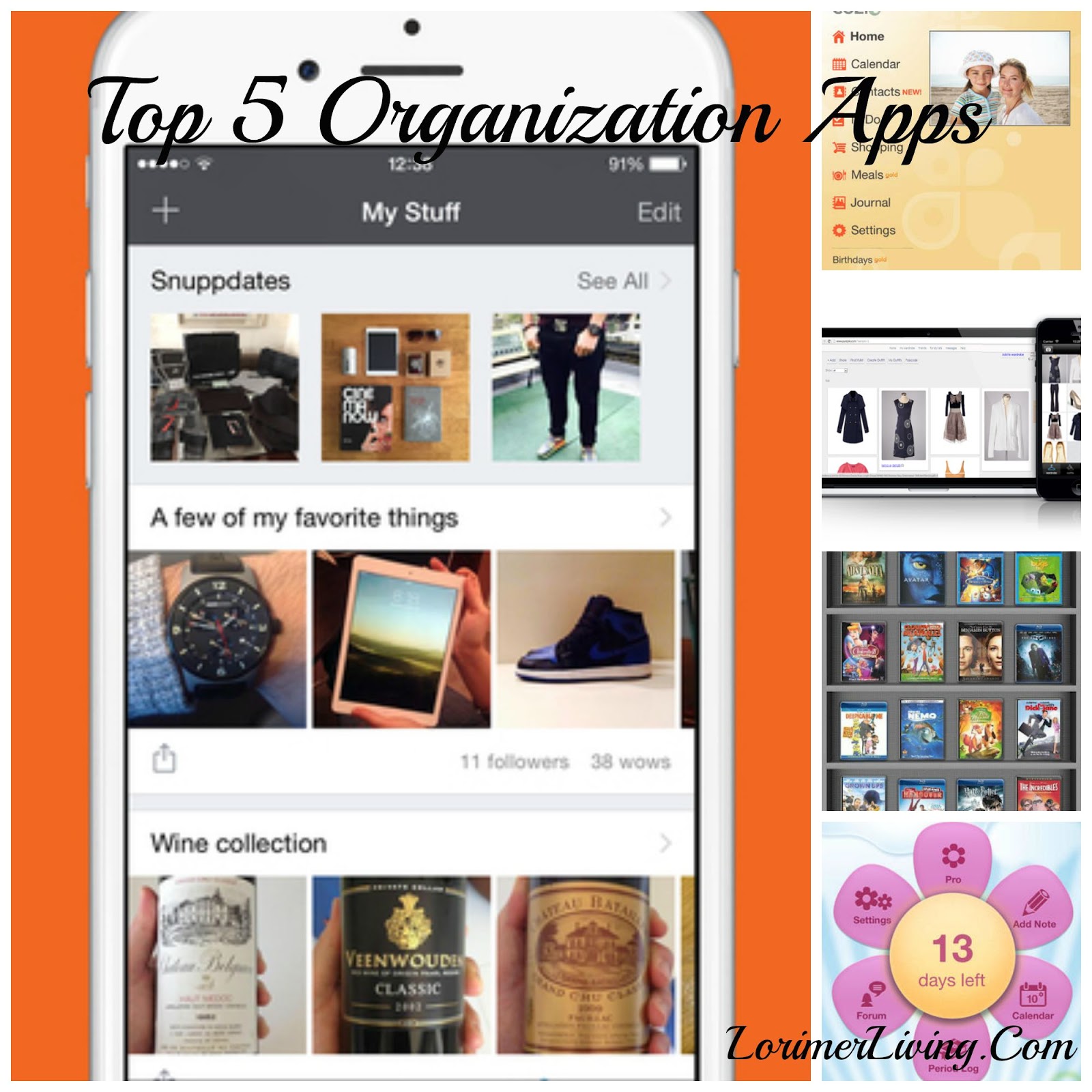 My 5 Top Organizing Apps