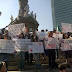 Protestan en el Ángel familiares de consignados por disturbios del 1D