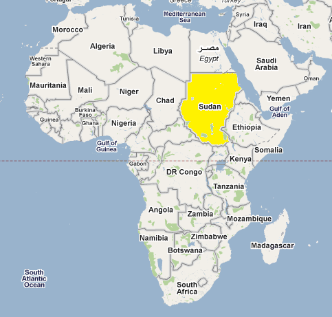 Map Of Africa Sudan