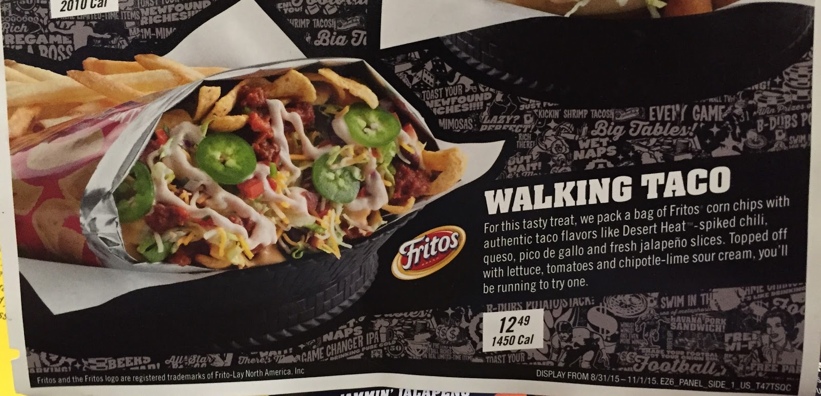 Walking Taco From Buffalo Wild Wings / バッファローワイルドウィングスのウォーキングタコ I'm