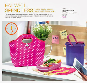 POLKA LUNCH SET TUPPERWARE