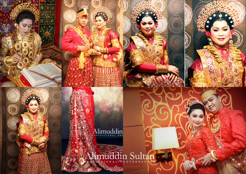 baju pengantin bugis modern tema raja ratu