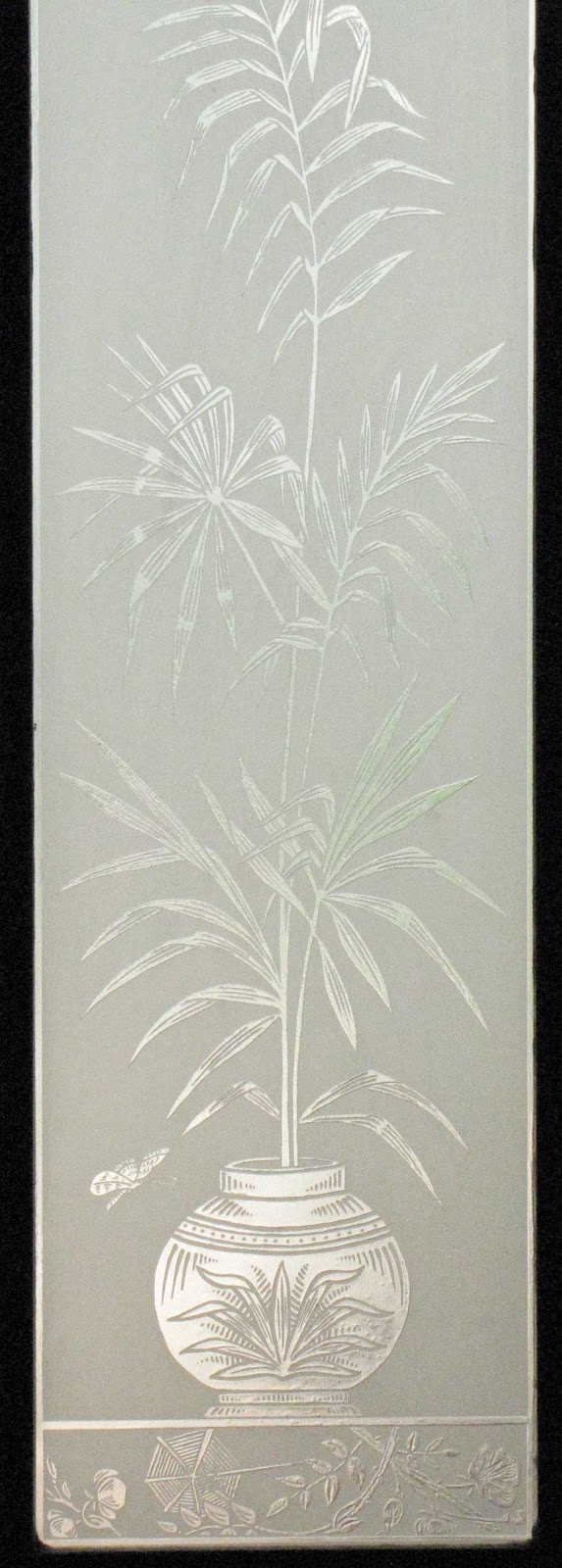 Verrier Etched Glass Repaired