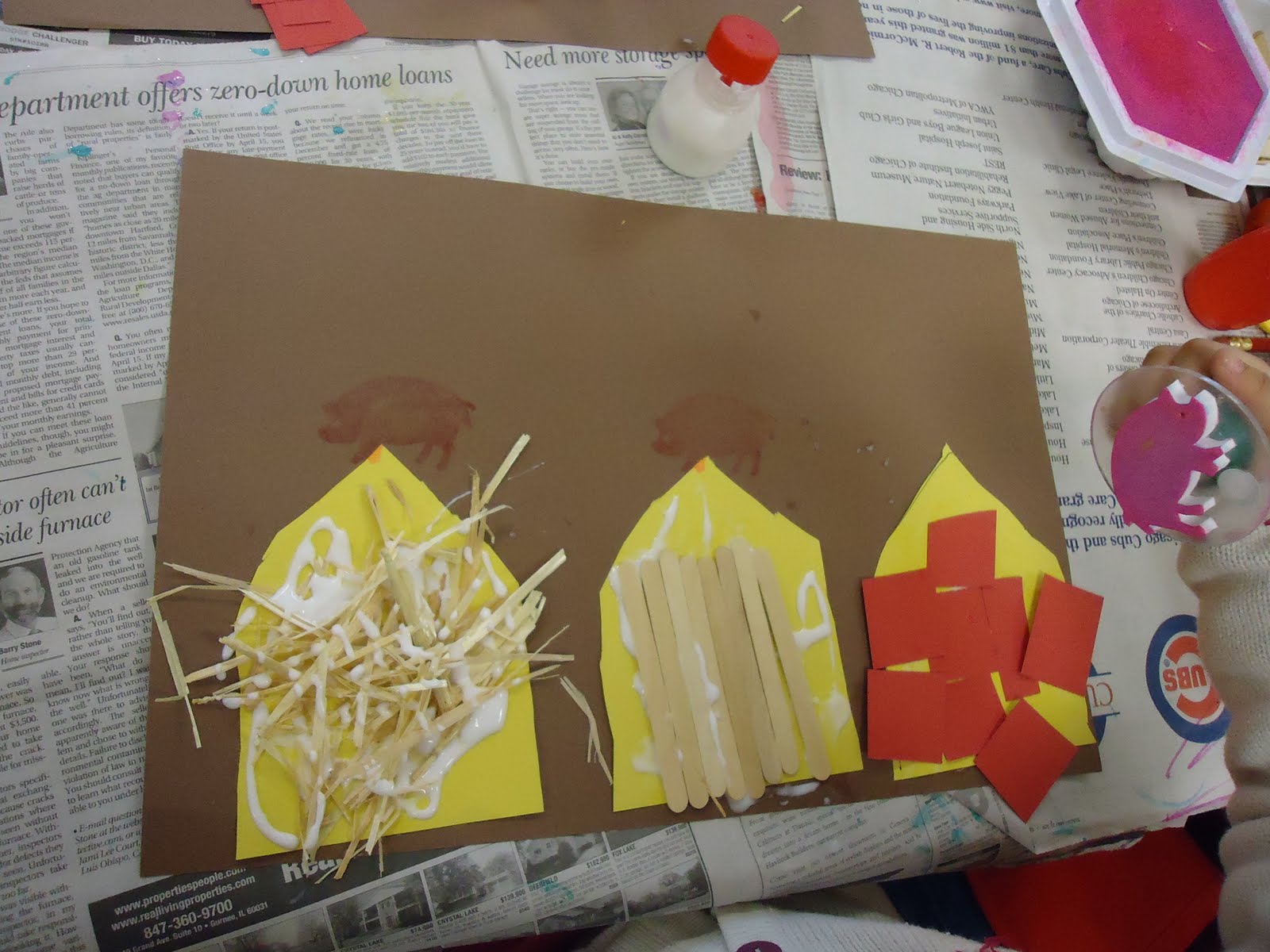 Trinity Preschool Mount Prospect: Three little Pigs Project