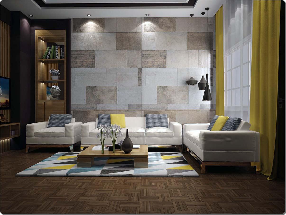 Wall tekstur design for stuen: ideer & inspirasjon interiør ...