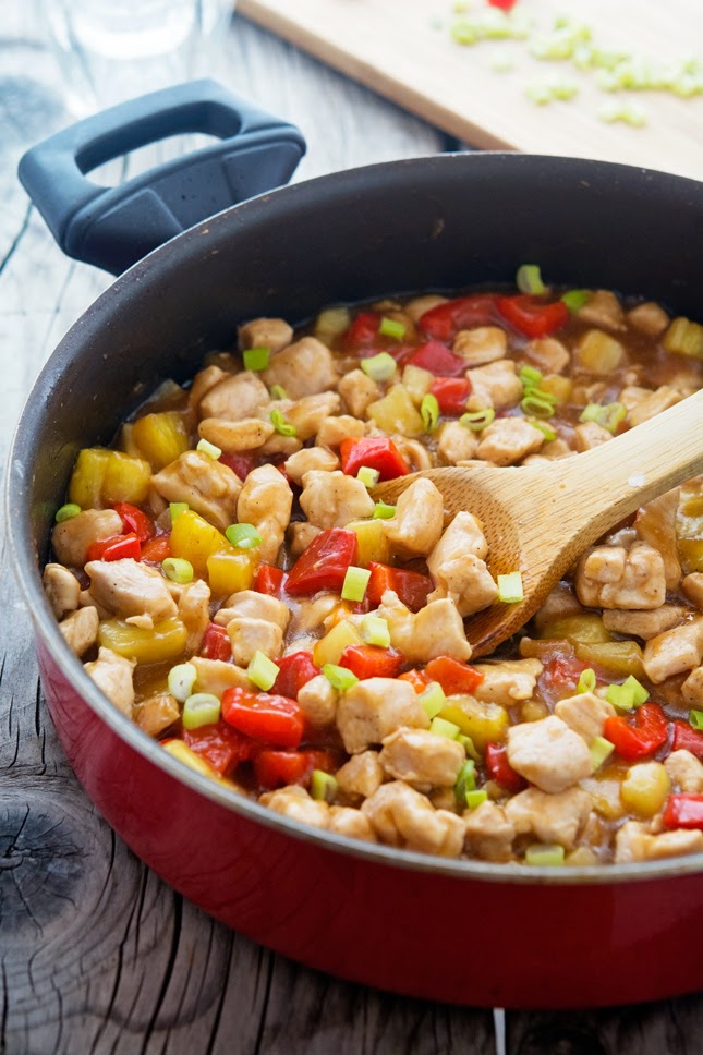 The Iron You Pineapple Teriyaki Glazed Chicken Skillet