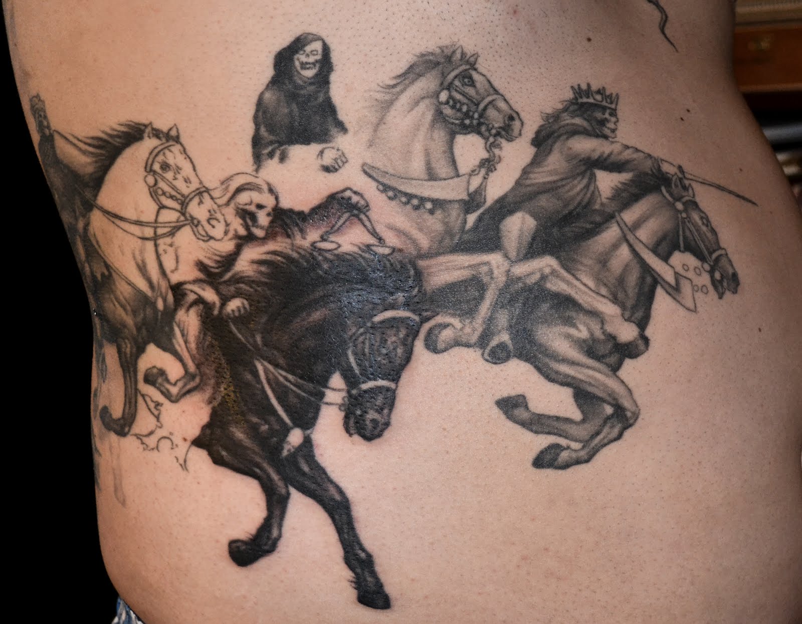 Tattoos By Scott Trerrotola: Four Horsemen Tattoo