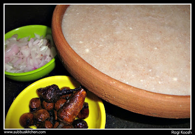 Ragi Koozh / Pearl Millet Porridge