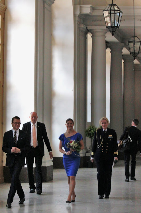 SWEDISH NATIONAL DAY 2011, AT THE PALACE- Prince Daniel with Crown Princess Victoria