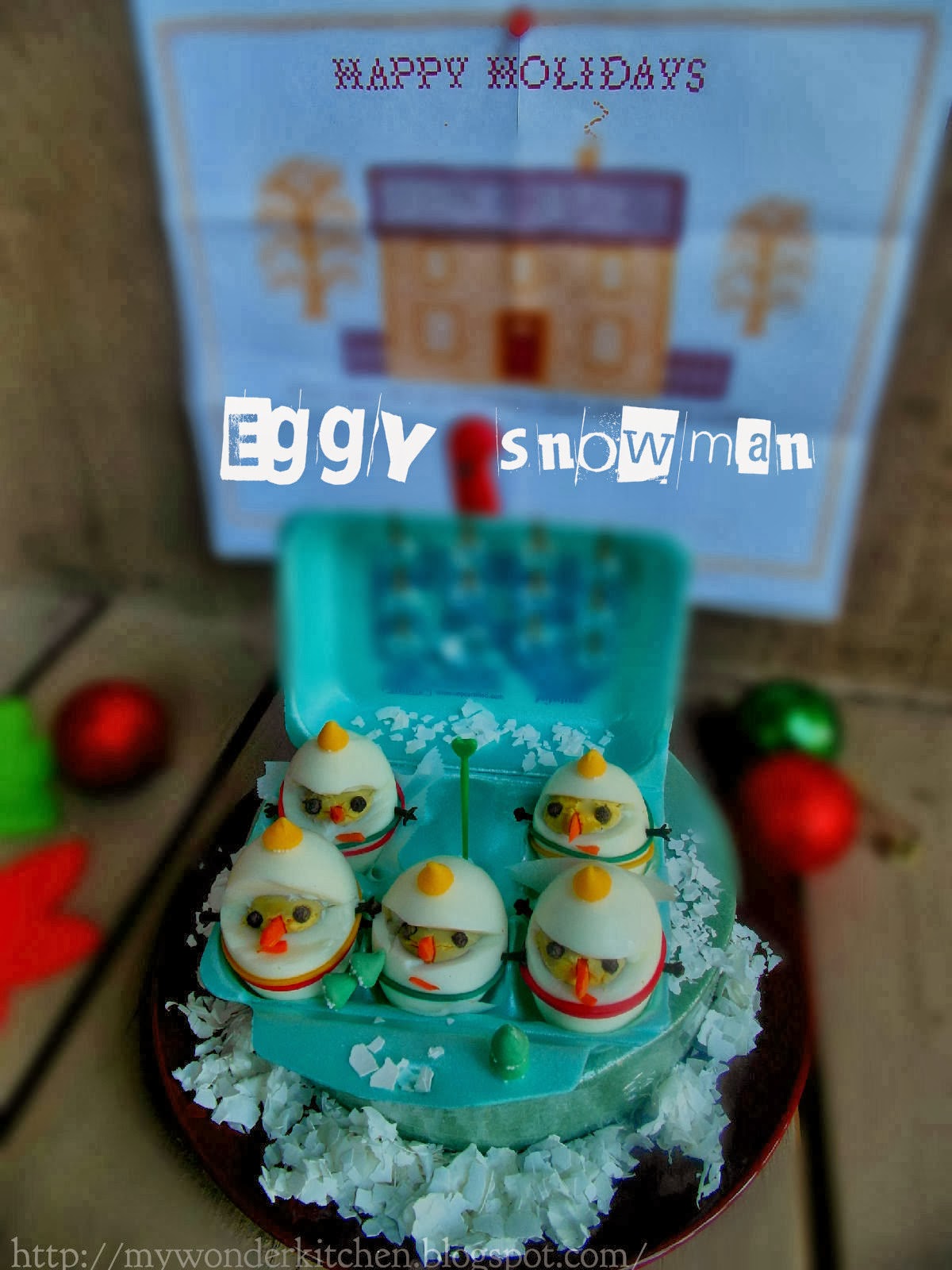 My Eggy Snowman|A quick snack