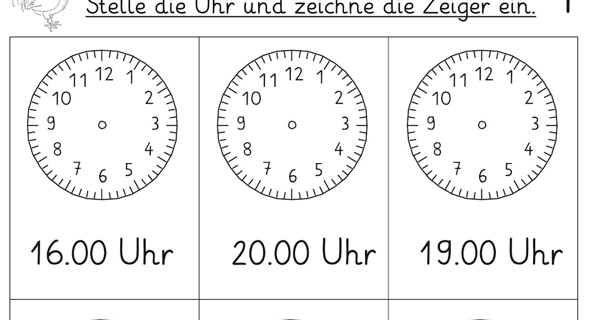 Lernstübchen Uhrzeiten einstellen (2)