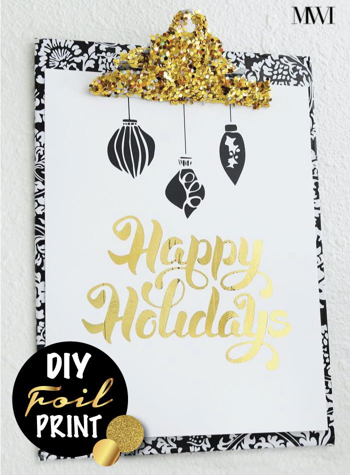 DIY Foil Art Using a Laminator Monica Wants It