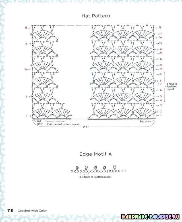 Схемы вязания к журналу Crochet With Color