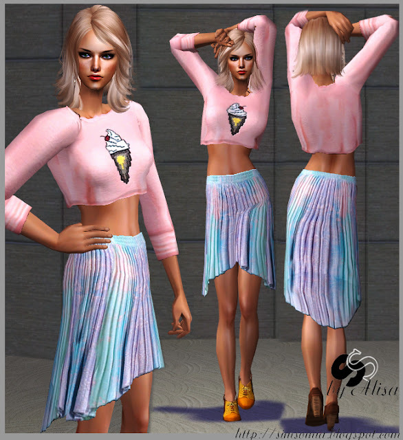 sims -  The Sims 2. Женская одежда: повседневная. Часть 3. - Страница 21 2