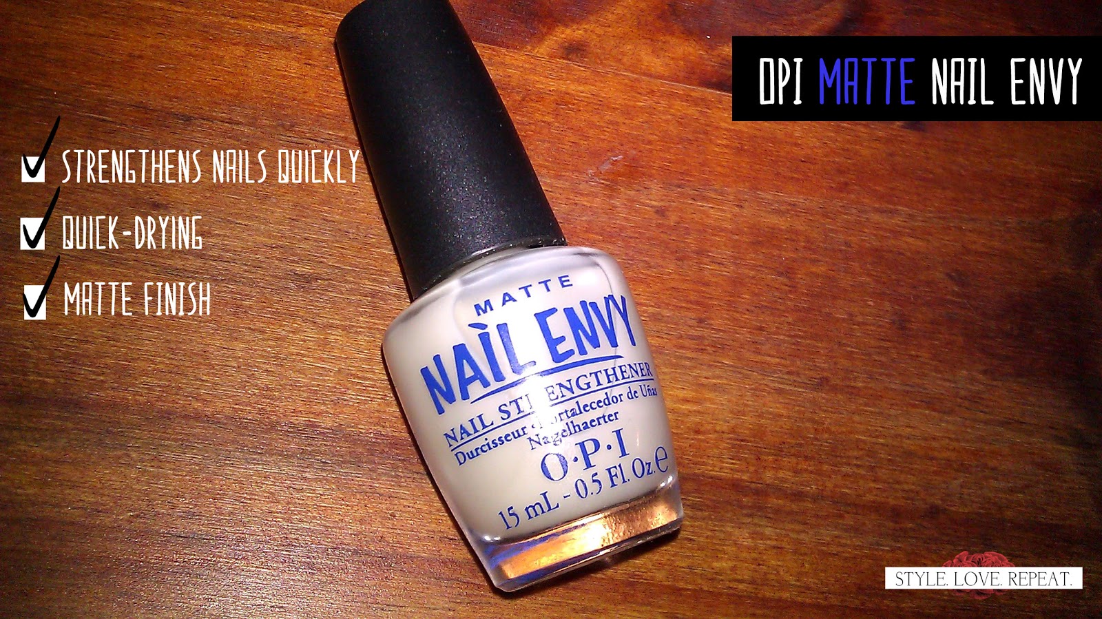 Style. Love. Repeat. Review OPI Matte Nail Envy