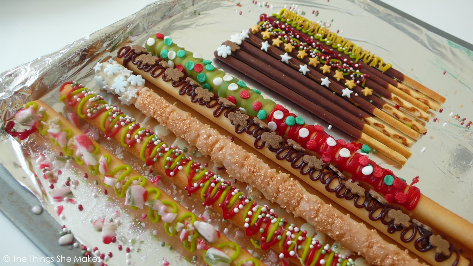 Christmas Chocolate Breadsticks The Things She Makes