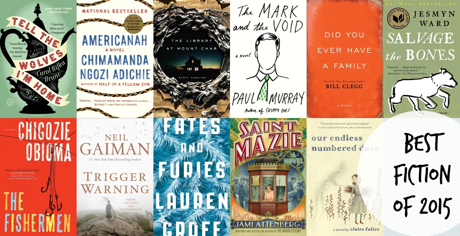 Picking the Best of the Best Incredible 2015 Fiction Books