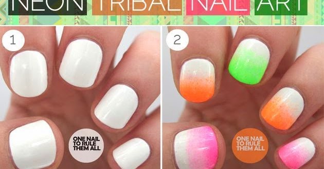 8. "Colorful Tribal Nail Art Tutorial" - wide 7