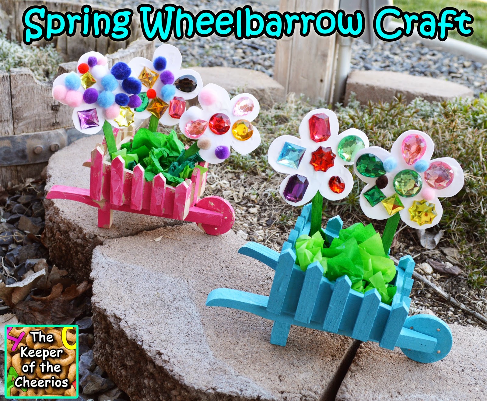 Spring Wheelbarrow Craft