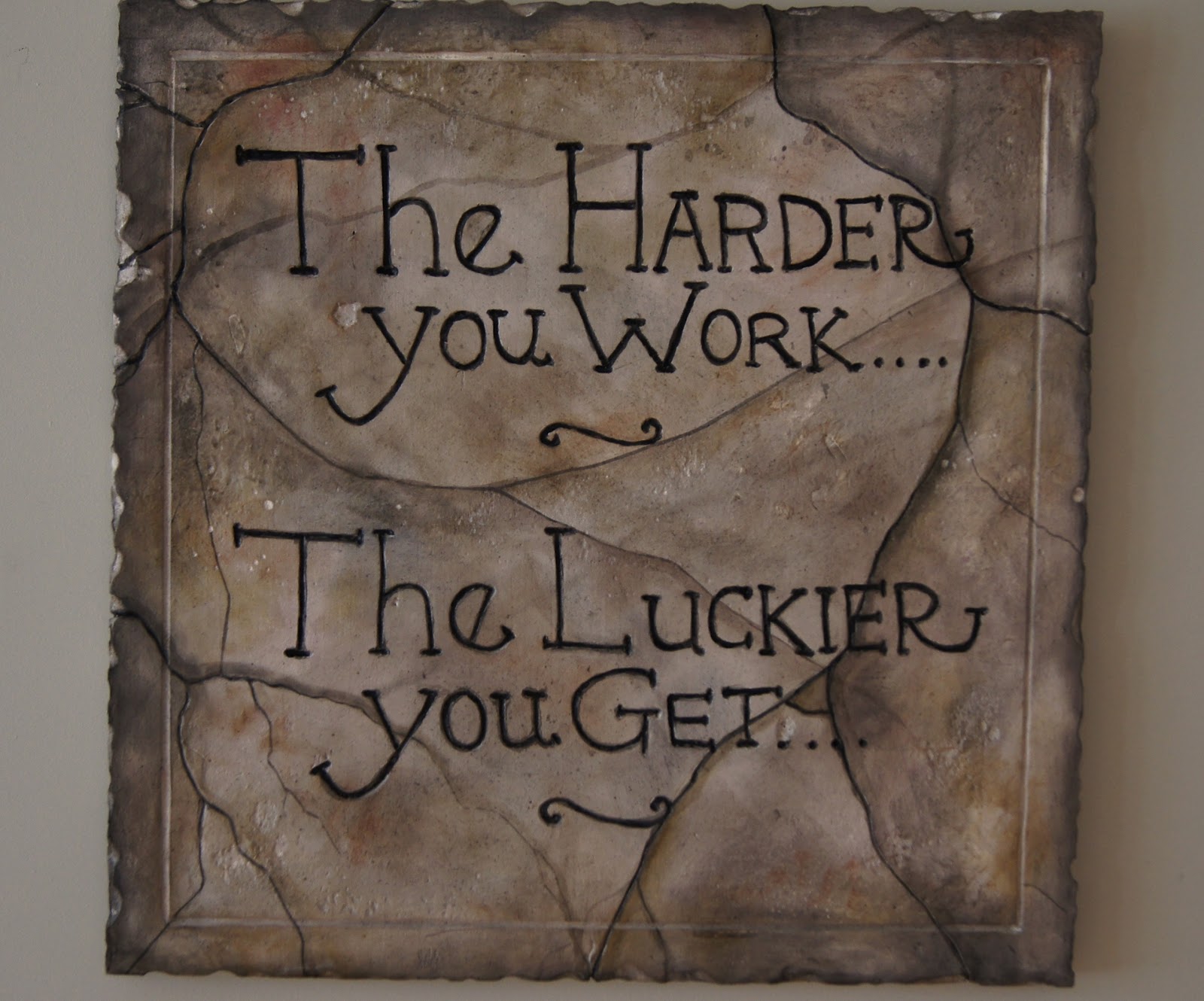 Artistic Environments Inspirational Quote Plaques * Stone Marble Cement