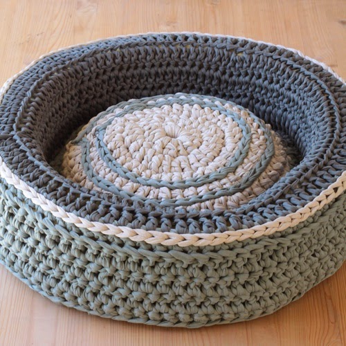 Patrones Trapillo: CAMA PARA PERROS Y GATOS DE TRAPILLO