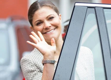 Crown Princess Victoria of Sweden opened a new exhibition on Queen Hedvig Eleonora at Gripsholm Castle